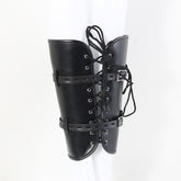 Leather Leg Restraint Bondage Straps – Adjustable Calf Binder for SM Training & Fetish Play